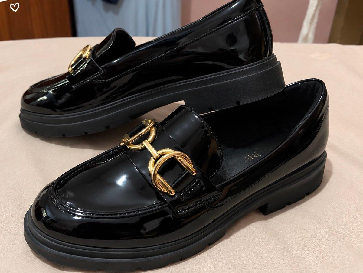 Mocassins Primark noirs vernis – Taille 39 femme