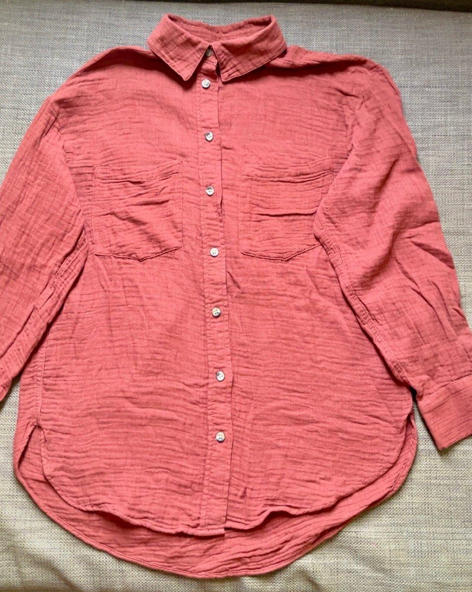 Chemise manches longues marron clair / camel