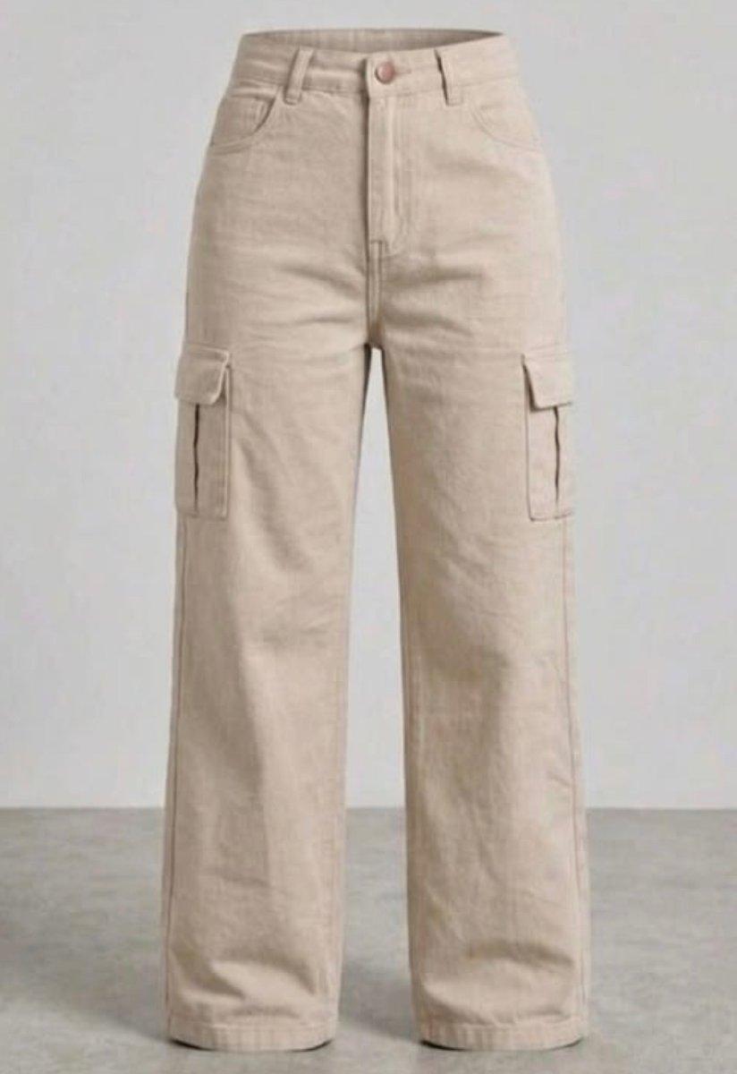 Pantalon cargo beige