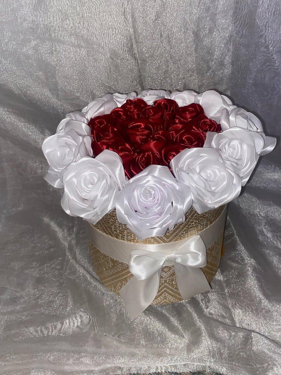🌹 Roses en satin fait main 💐 Bouquet de roses – cadeau 🎀 Bouquet de roses personnalisé